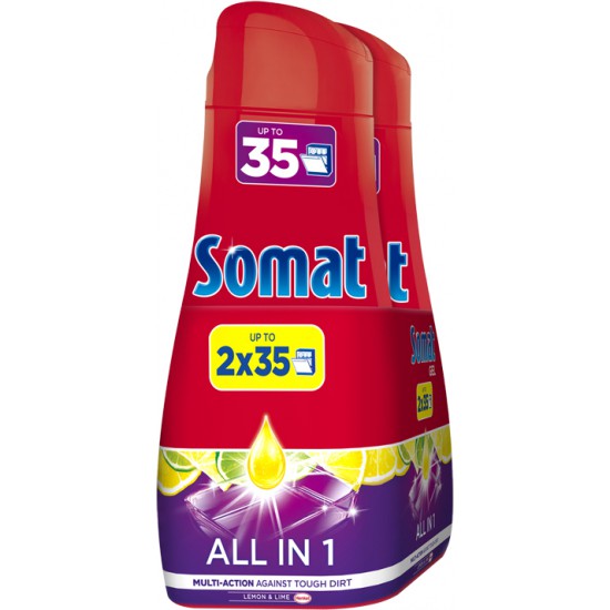 Somat Gold gel 2x630ml 2x35dávek Lemon | Čistící a mycí prostředky - Příp. do myček na nádobí - Mycí prostředky Somat Gold gel 2x630ml 2x35dávek Lemon | Čistící a mycí prostředky - Příp. do myček na nádobí - Mycí prostředky